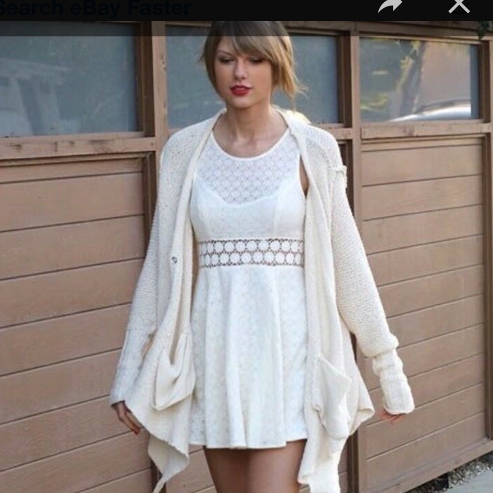 Free People daisy laced fit and flare dress